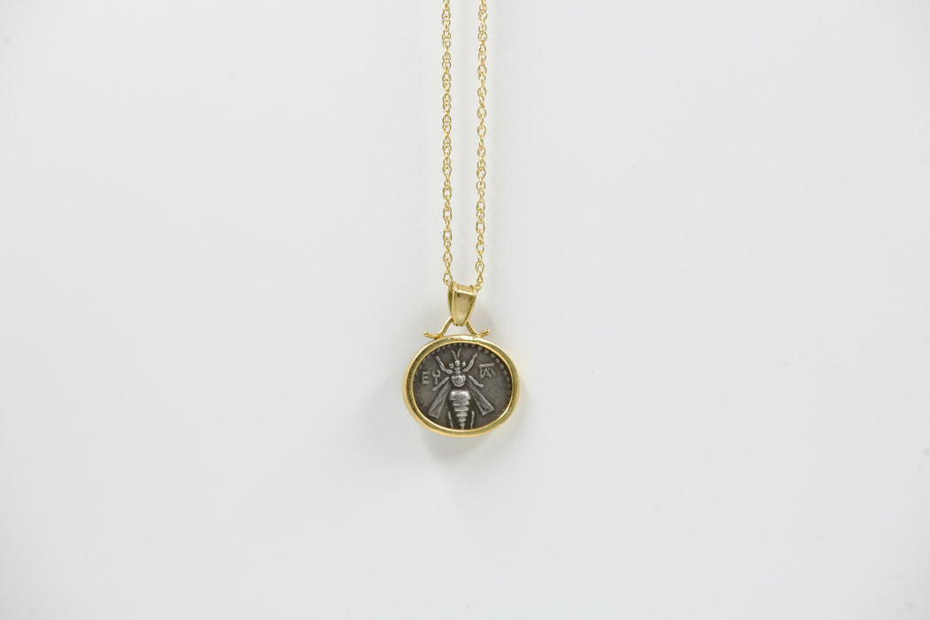 22k Gold Ancient Coin Pendant