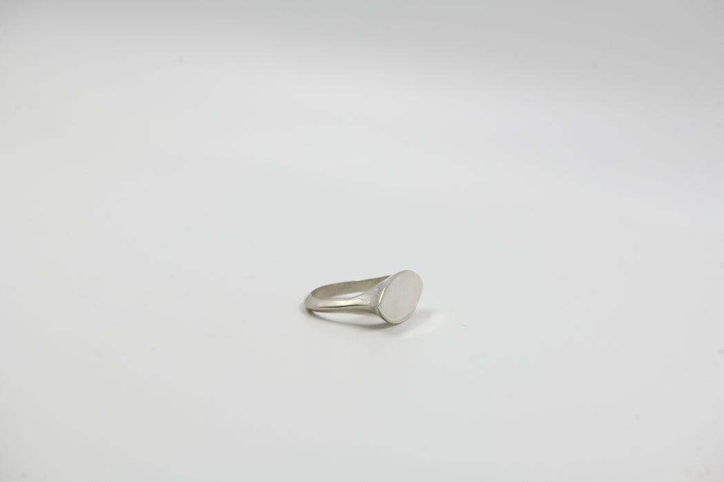 Silver Sculptural Signet Ring