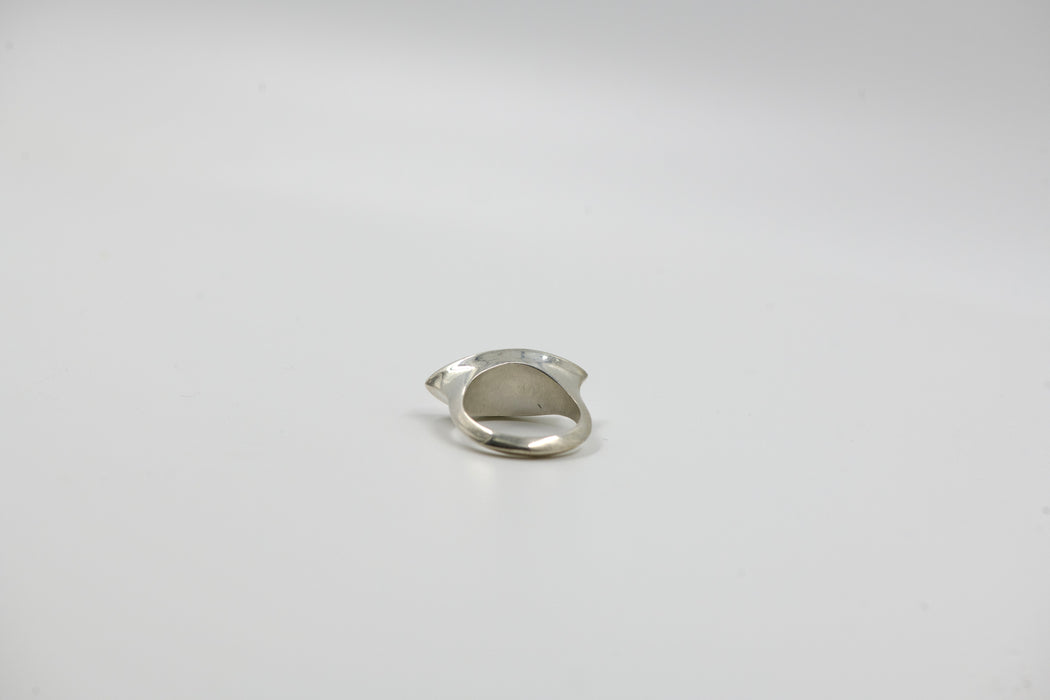 Silver Sculptural Signet Ring