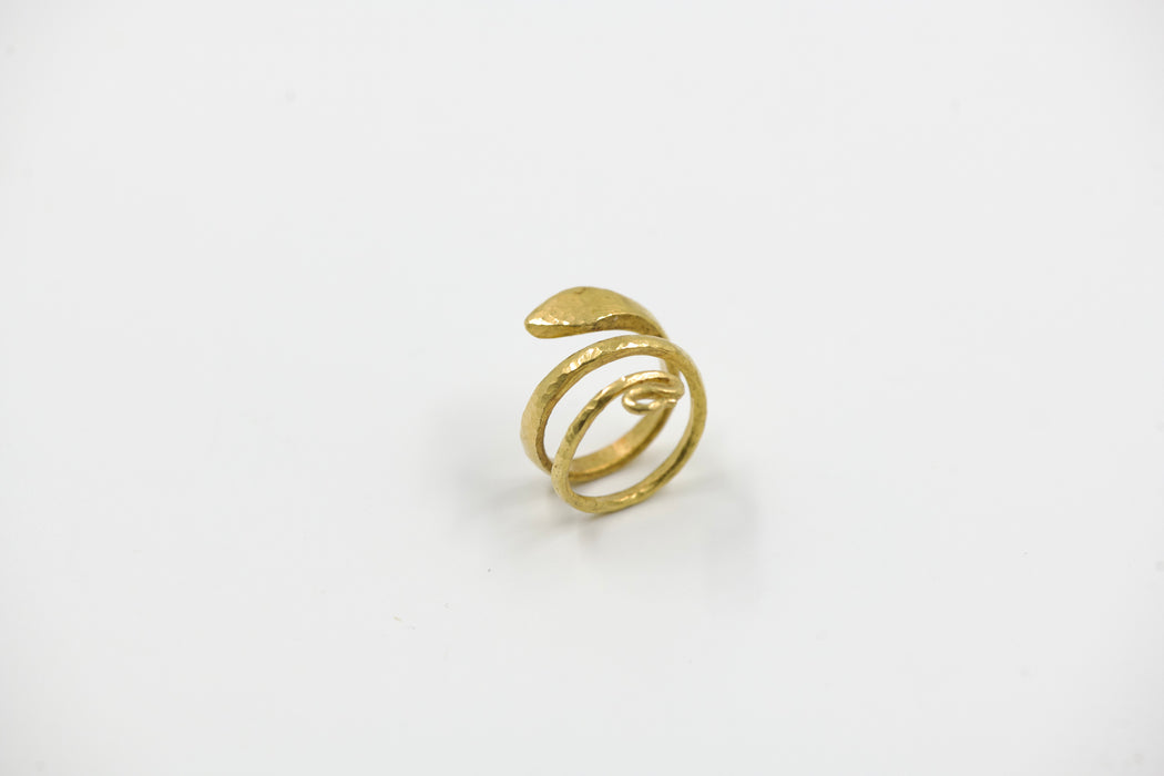 22k Gold Snake Ring