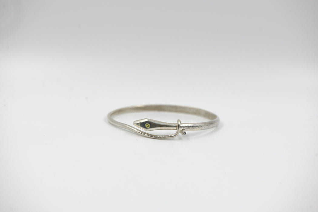 Silver Snake Bangle