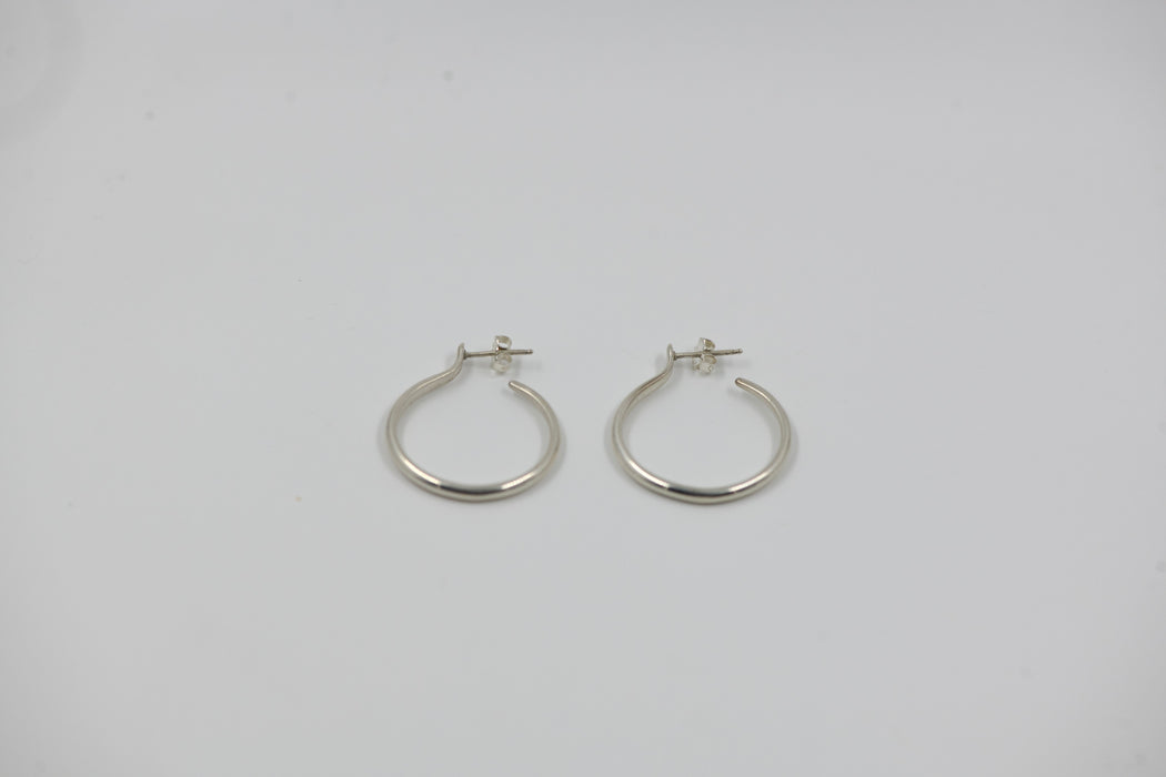 Silver Snake Earrings