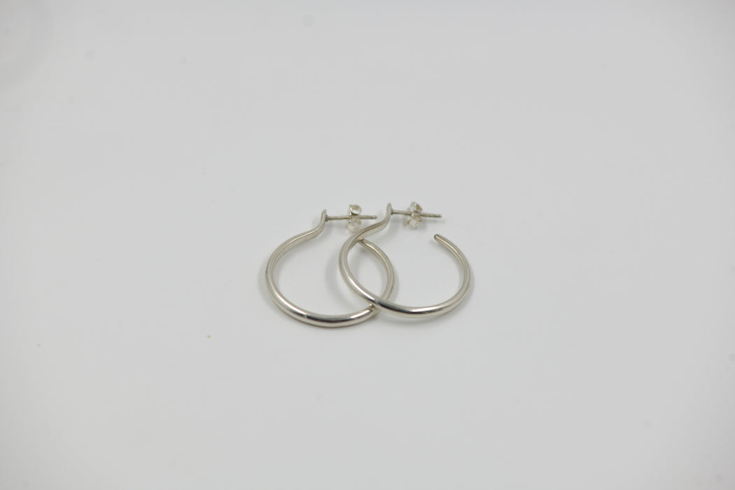 Silver Snake Earrings