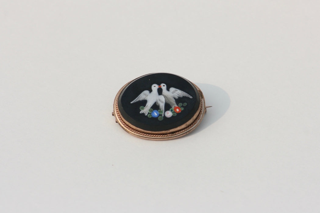 Doves of Pliny Brooch