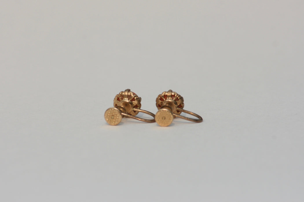 Victorian Coral Earrings