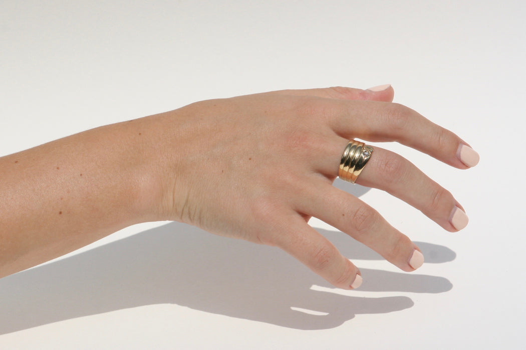 18K Gold Edwardian Snake Ring