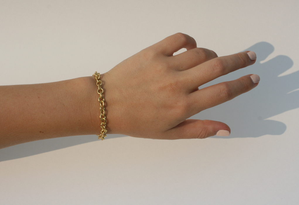 18K Gold Chain Bracelet