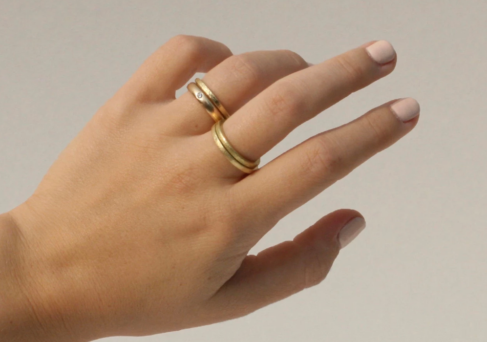 18K Gold Stacking Ring